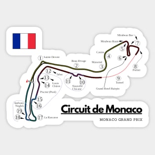 Circuit de Monaco F1 Track Monaco Sticker